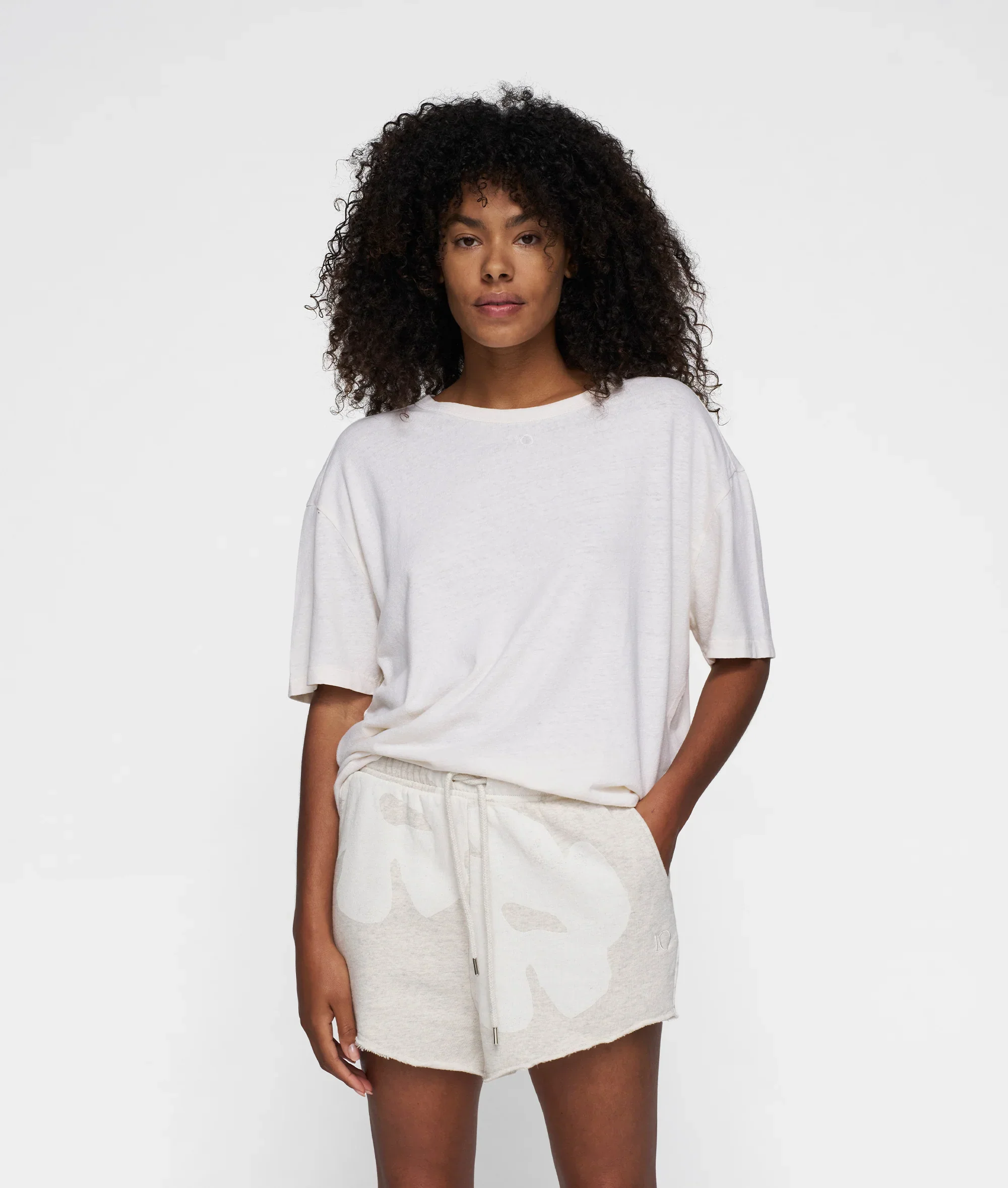 Camiseta Cómoda de Lino 10DAYS A2343 - Imagen 3
