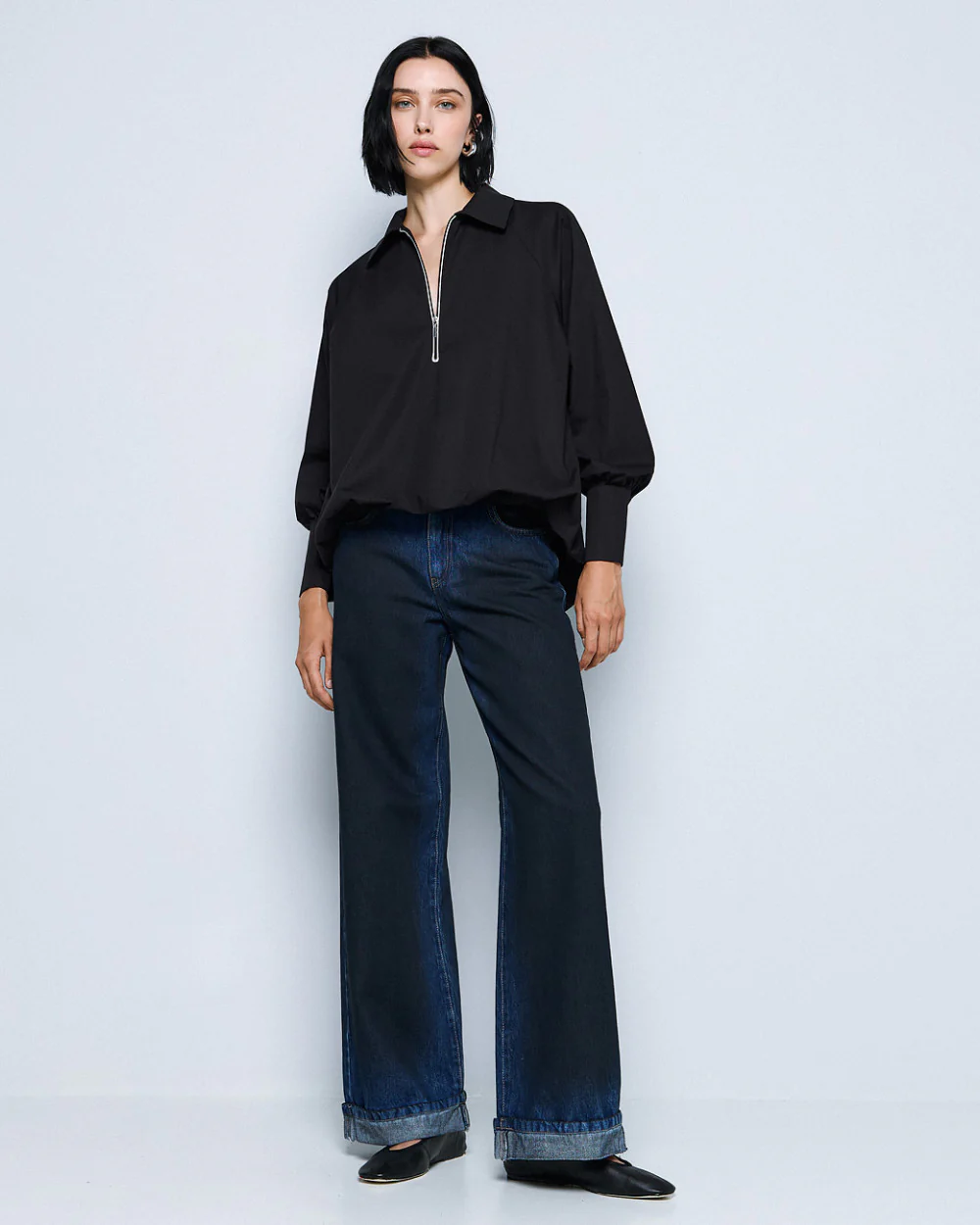 Blusa con Cuello y Cremallera ACCESS A2096