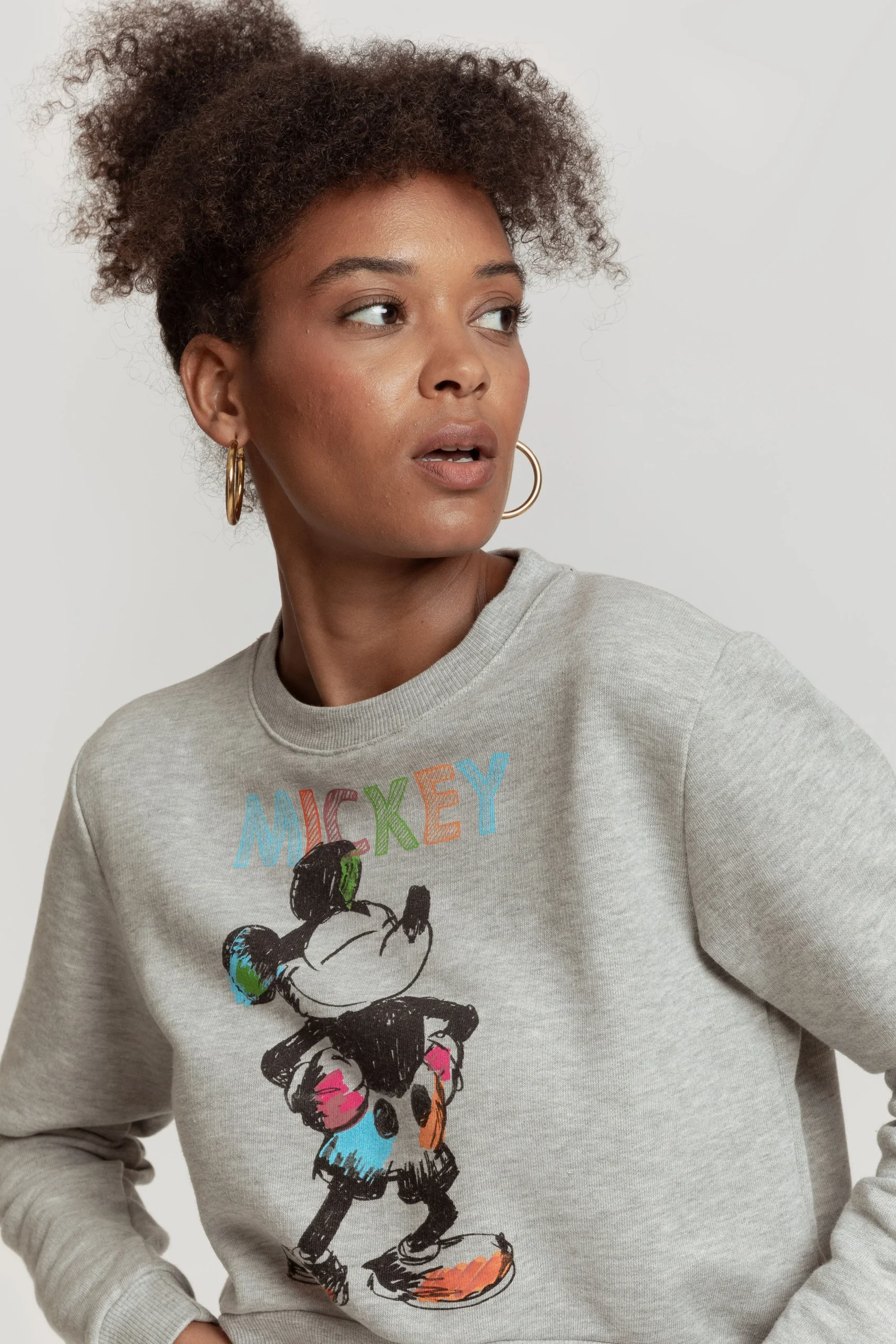 SUDADERA MICKEY CROPPED AW3659 - Imagen 4